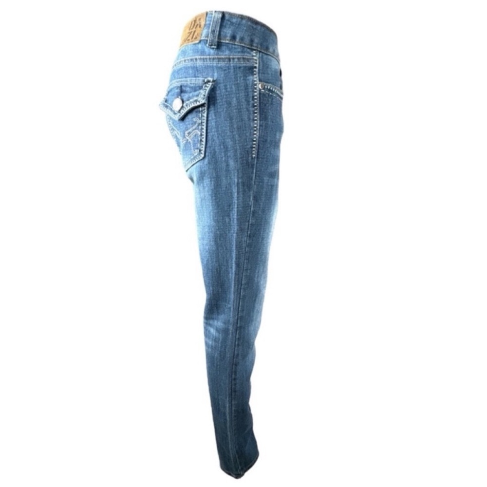 DAZL Low Rise Skinny Jeans, Decorative Pockets, Size 7. - Picture 3 of 12